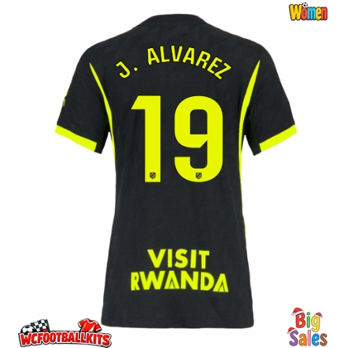 Atletico Madrid Julian Alvarez #19 Replica Away Stadium Shirt for Women 2026-27 Short Sleeve
